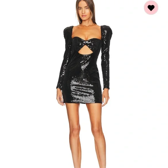 Michael Costello | Dresses | Revolve Perfect Condition Black Sequin Dress  Worn Once | Poshmark